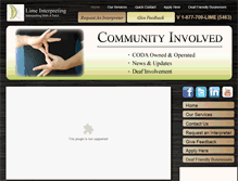 Tablet Screenshot of limeinterpreting.com
